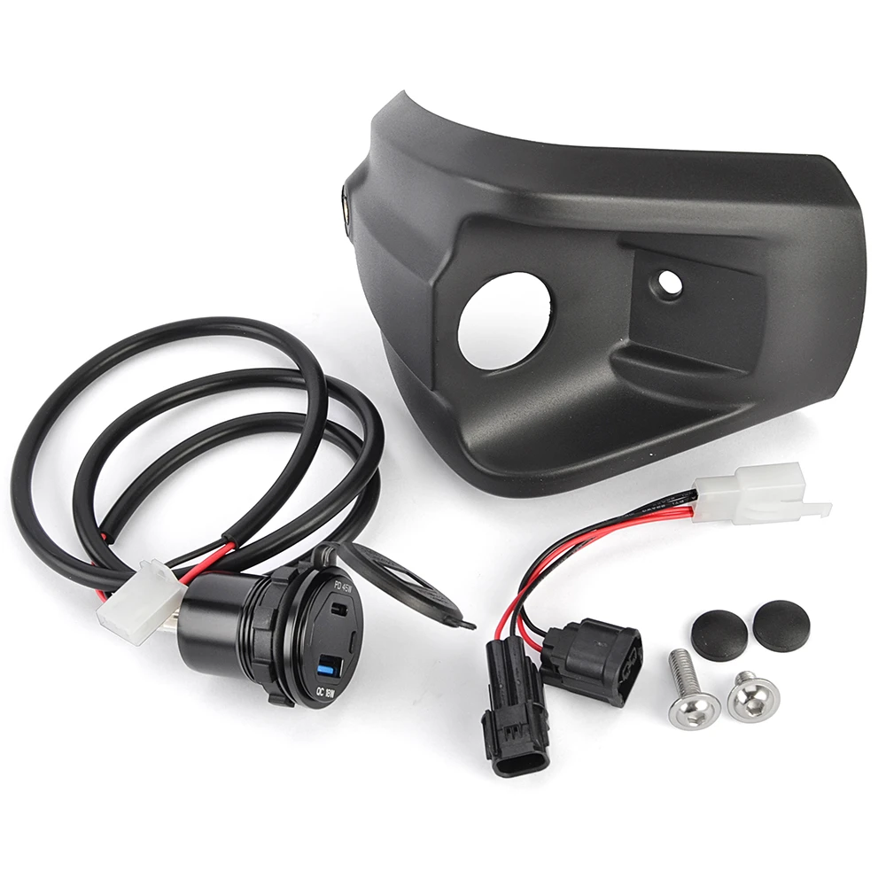 Фото Зарядное устройство с дисплеем напряжения USB Type-C для мотоцикла Honda NS150GX 2024-2025, водонепроницаемое №2