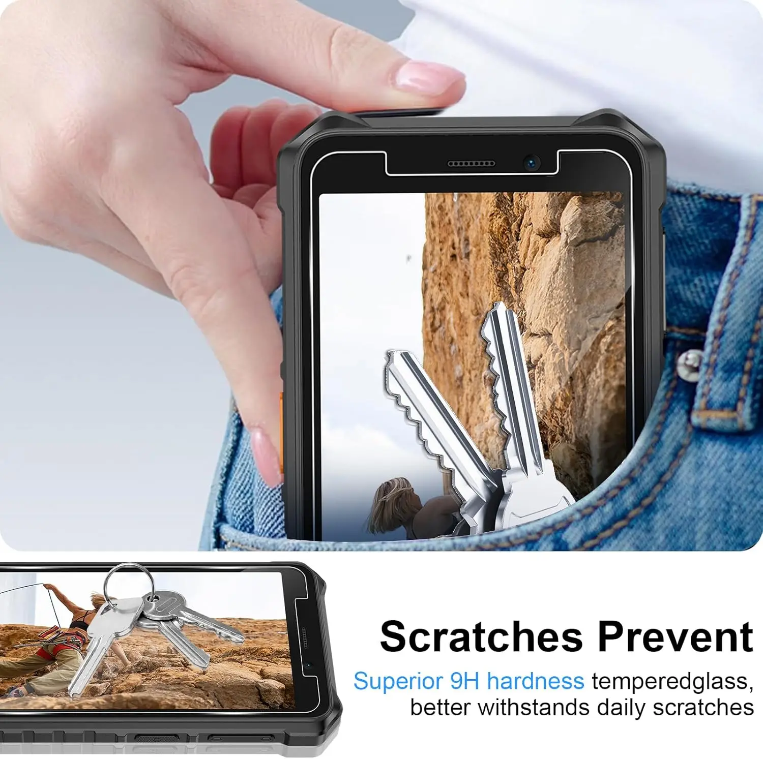 Фото Защитное стекло 2.5D 9H для Ulefone Rugking 2 Pro №3