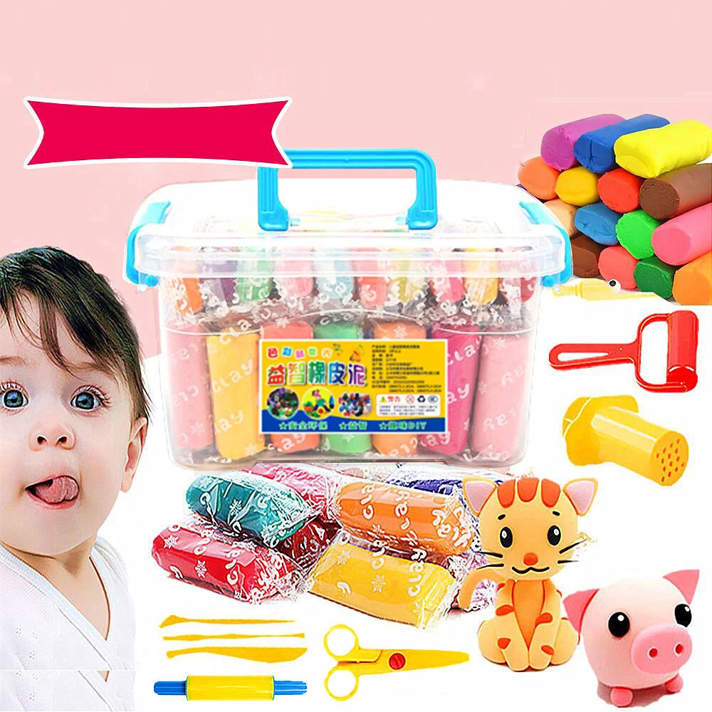 

24/36 Color/set Super Light Clay Air Dry Polymer Modelling Clay Slime DIY Soft Creative Educational Clay Toys Children's Gift