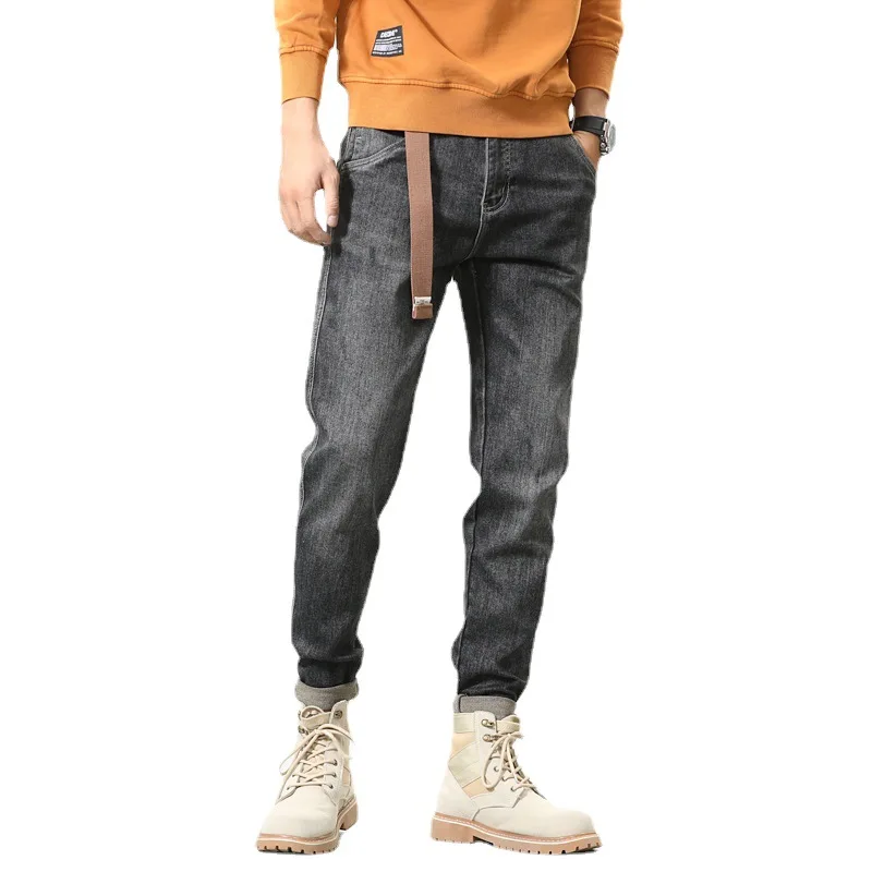 

Hight Quality 2022 Fashion New Casual Men Pants Slim Stretch Jeans Mens Autumn Winter Overalls Straight Skinny Trousers For Men