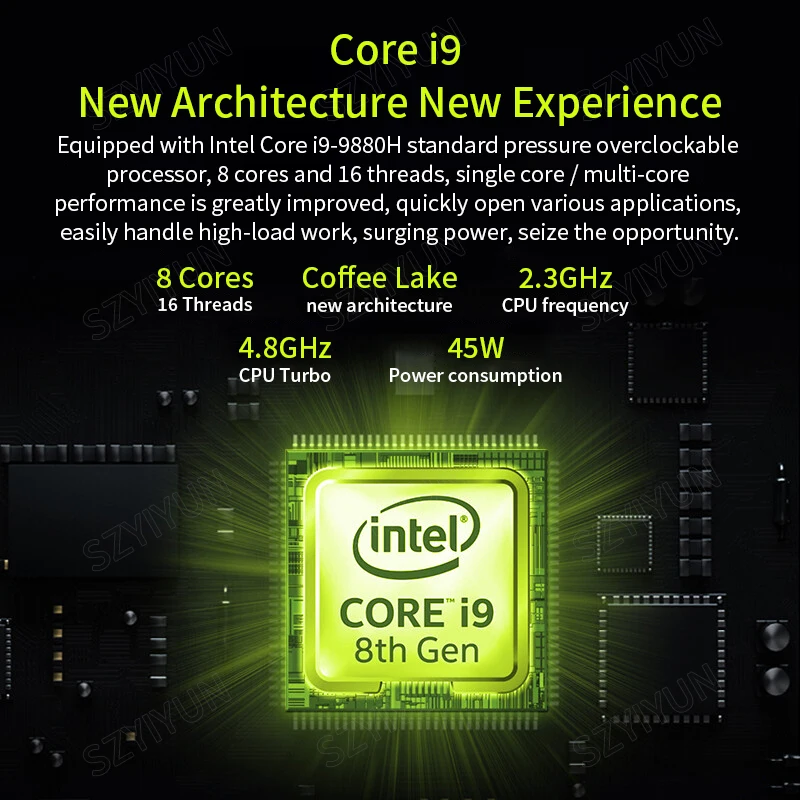 Игровой ноутбук Core i9 9-го поколения модель i9-9880H Geforce GTX 1650 видеокарта 4G ПК геймер