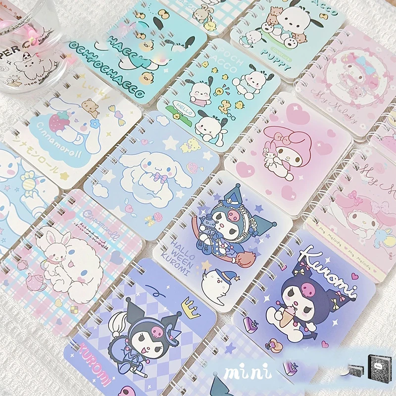 

Classic Cute Mini Sanriohello Kitty Kuromi Cinnamoroll My Melody Purin Dog Kawaii Anime Cartoon Notepad Girl Birthday Gift