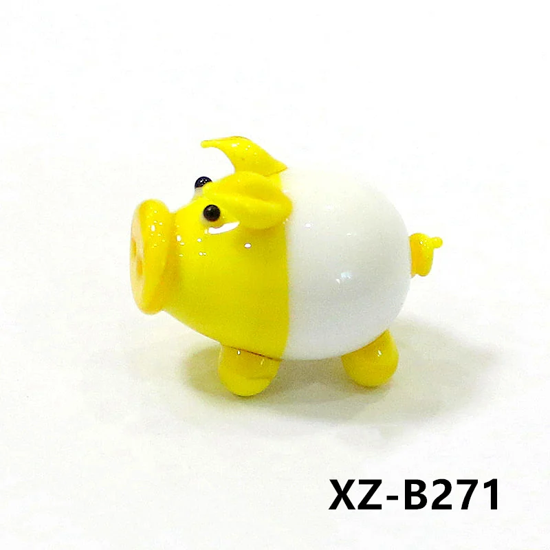 

Миниатюрная стеклянная свинья JSSMTLP многоцветная