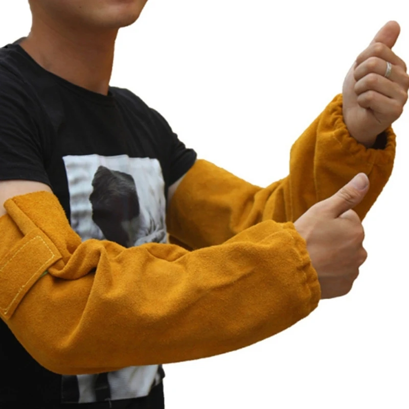 Сверхмощные кожаные сварочные рукава устойчивы к истиранию для повышения