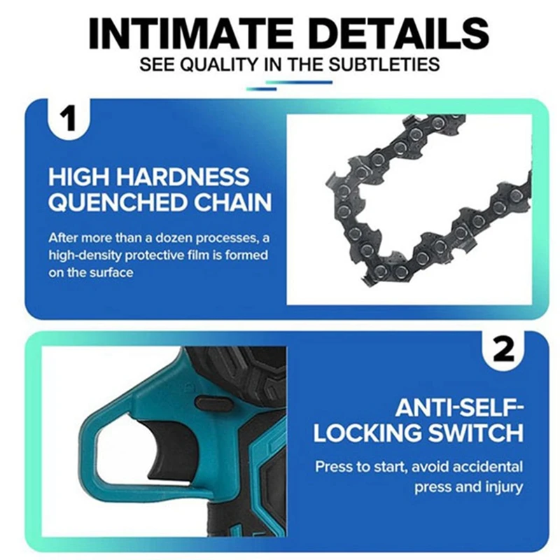 6-дюймовая перезаряжаемая миниатюрная электрическая пила для деревообработки