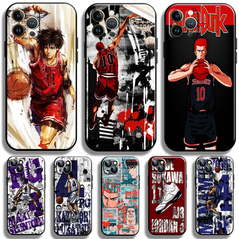 

Japan Anime SLAM DUNK For Apple iPhone 13 12 11 Pro Max 12 13 Mini X XR XS Max SE 6 6S 7 8 Plus Phone Case Funda Silicone Cover
