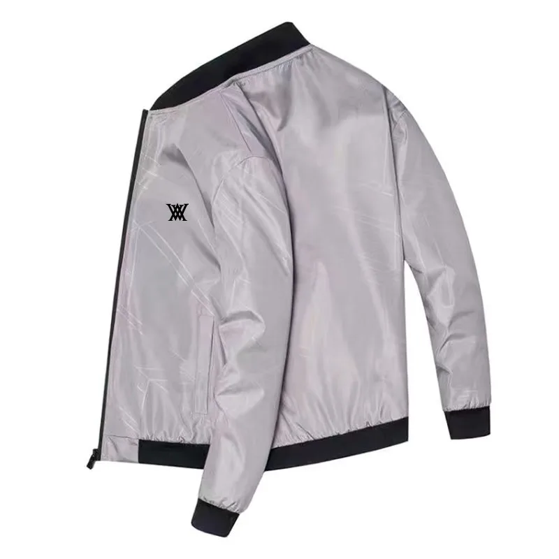 

4xl Size Man Golf Clothestracksuit Casual Sport Baseball Mens Thin Jacket Windproof Windbreaker Spring Autumn Coat Sportswear
