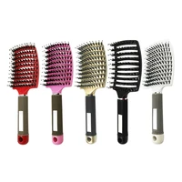 hair scalp massage comb hairbrush bristle nylon women wet dry curly detangle hair brush salon hairdressing styling tool dropship