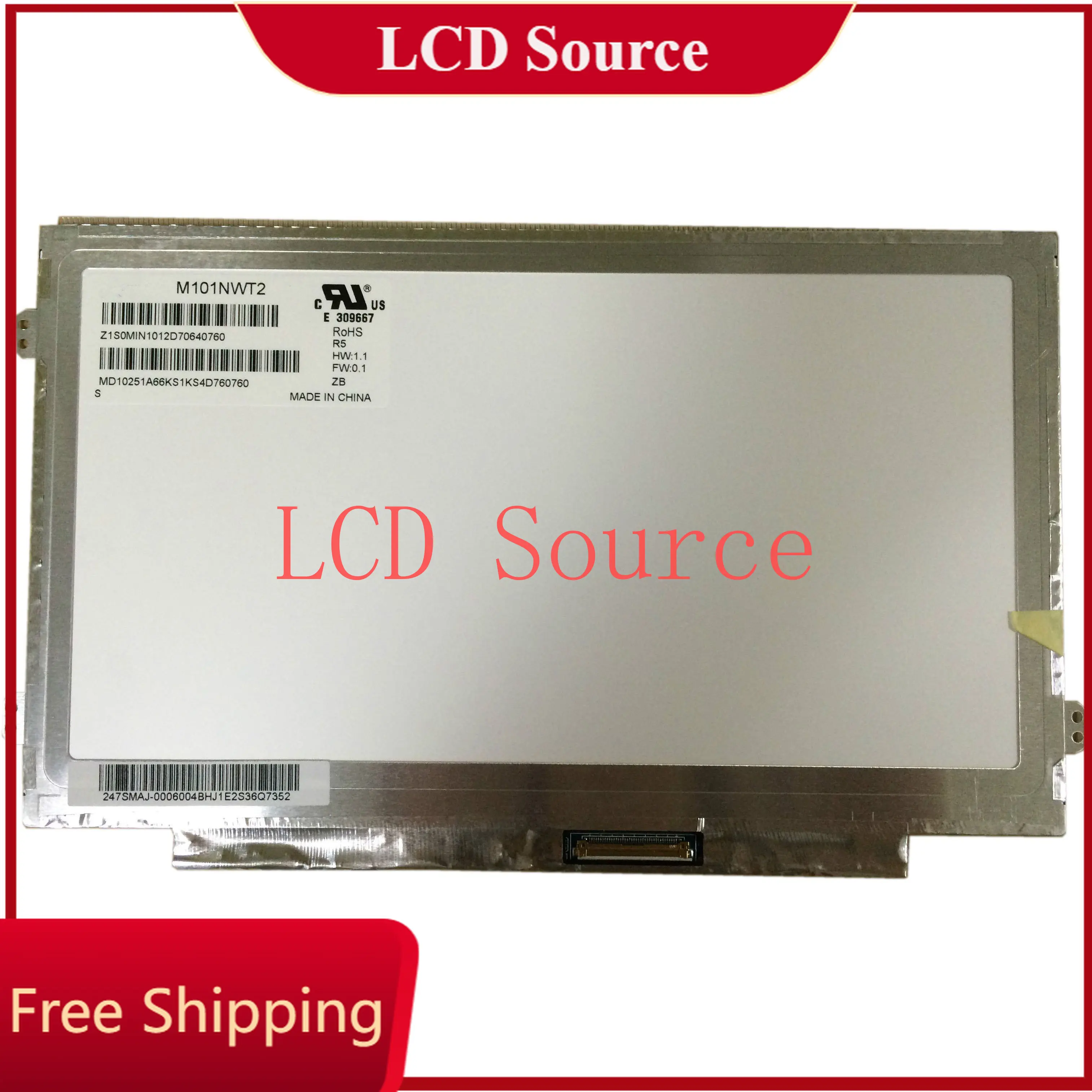 M101NWT2 R5 fit B101AW06 B101AW02 N101L6-L0D M101NWT2 R3 M101NWT2 R0 1024X600 10.1