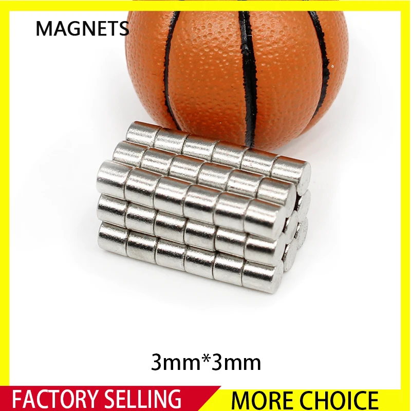 

50/100/200/500/1000/2000PCS 3x3 Mini Small Disc Search Magnet Magnets 3x3mm Round Neodymium Permanent Strong Magnets 3*3 mm