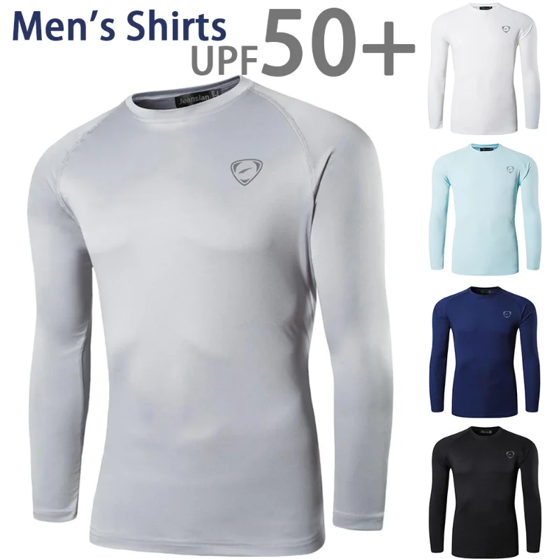 

Men UPF 50+ UV Sun Protection T-Shirt Outdoor Casual Long Sleeve Sport Top Quick-drying Breathable Cycling Hiking T-Shirts