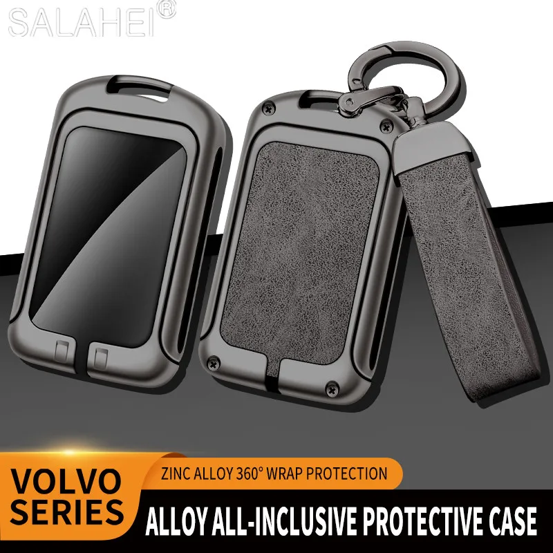 

Zinc Alloy Car Key Cover Case Holder Shell Protector For Volvo S60 S90 XC40 XC60 XC90 V60 V90 T5 T6 T8 Polestar 1 2 Accessories