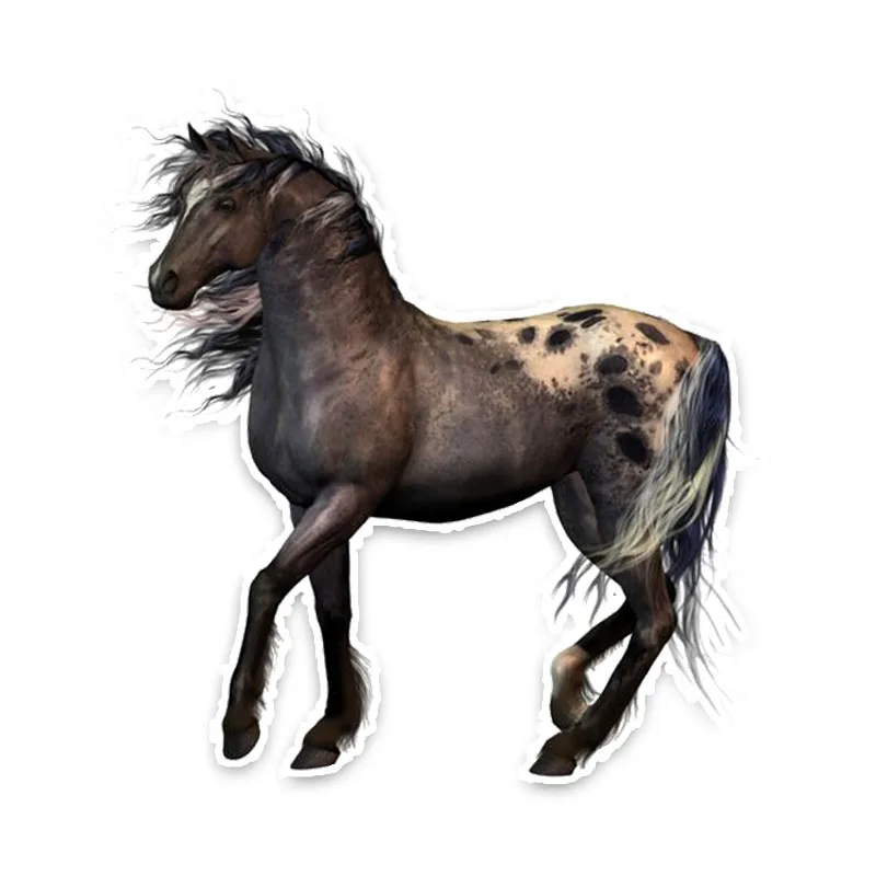 

13/17 CM Personalized Animal Horse PVC Nice Quality Car Stickers Decal Pegatinas Para Coche M206