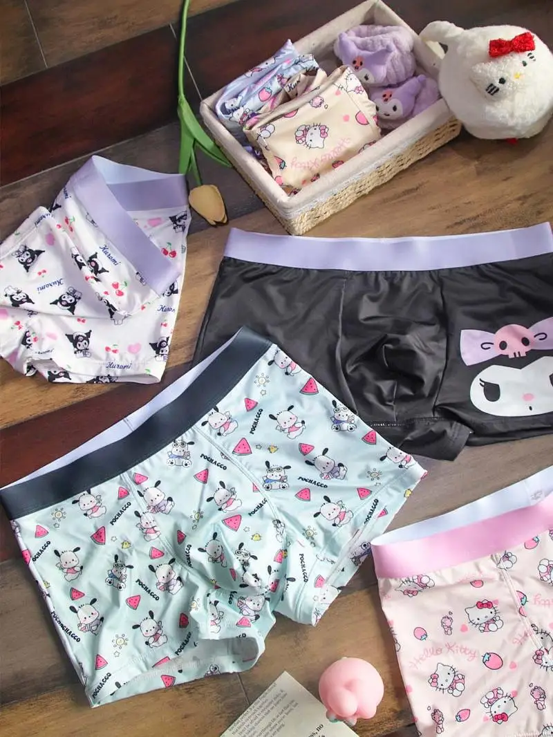 Милое нижнее белье для мальчиков Hellokit Cat забавные модные персональные розовые