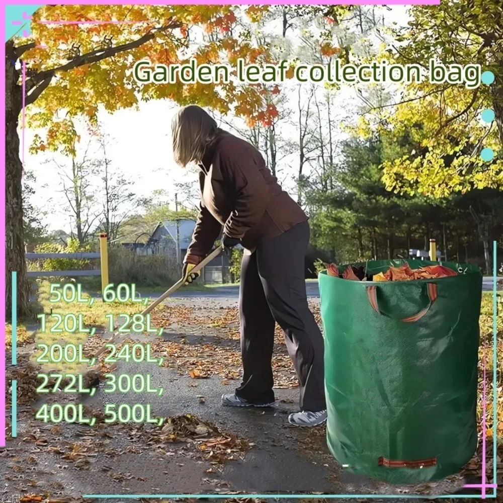 Torba ogrodowa wielokrotnego użytku o dużej pojemności Wodoodporny pojemnik na śmieci z polipropylenu liście i gałęzie