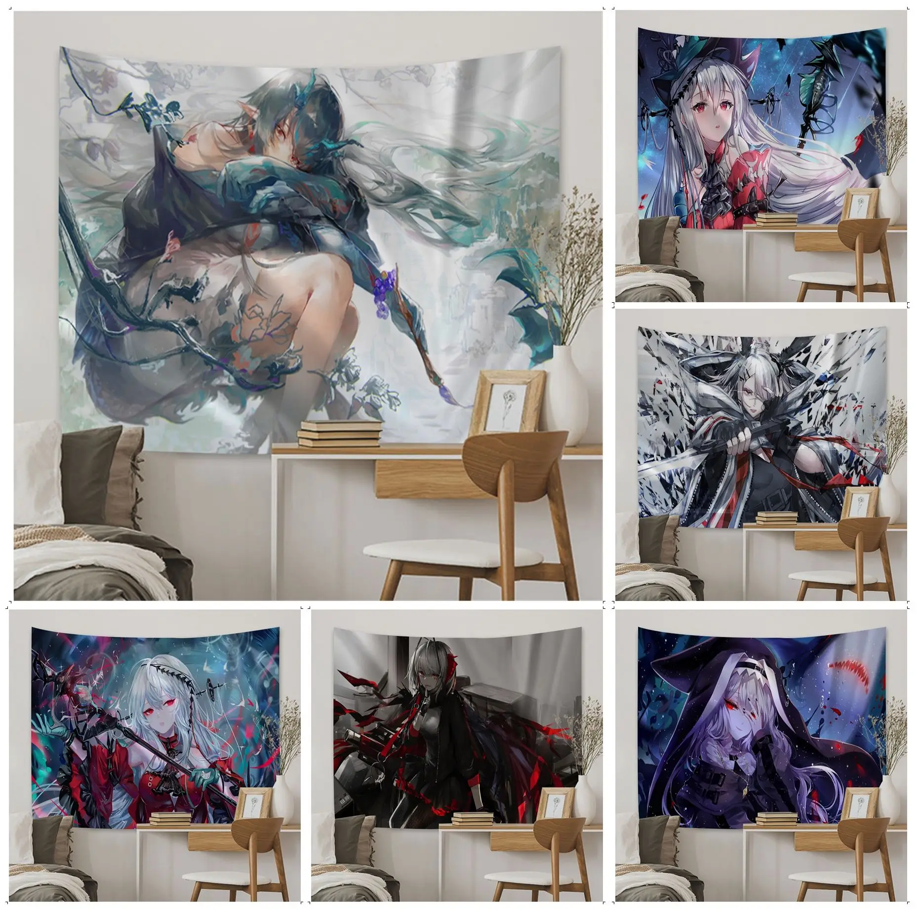 

Arknights Anime Tapestry For Living Room Home Dorm Decor Decor Blanket