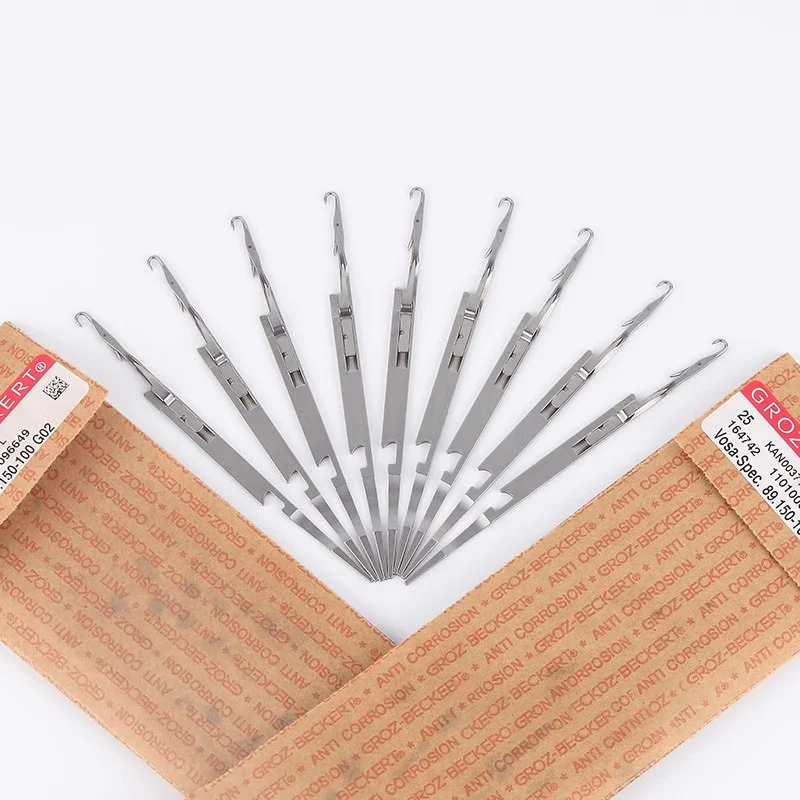 Фото 250 шт. GROZ-BECKERT Vosa-Spec. Иглы 89.150-100 G02 6G с большим крючком для китайских вязальных машин SHIMA SEIKI №2
