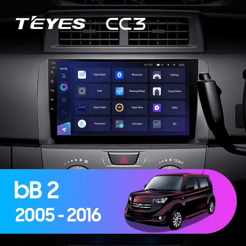 TEYES CC3 Штатная магнитола For Тойота ББ QNC20 Toyota bB 2 2005 - 2016 до 8-ЯДЕР 6 + 128ГБ 27EQ DSP