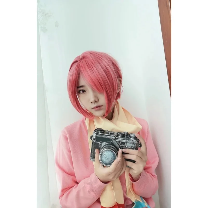 Фото Костюм для косплея Мияба Сосуке из аниме Jibaku Shounen Toilet-Bound Hanako-kun, розовый парик, 2026 год, EE6YH №5