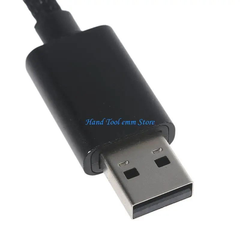 Фото H37F Звуковая карта USB 3,5 мм Aux Аудио адаптер «папа» на 2 «мама» адаптер стереоразъема №4