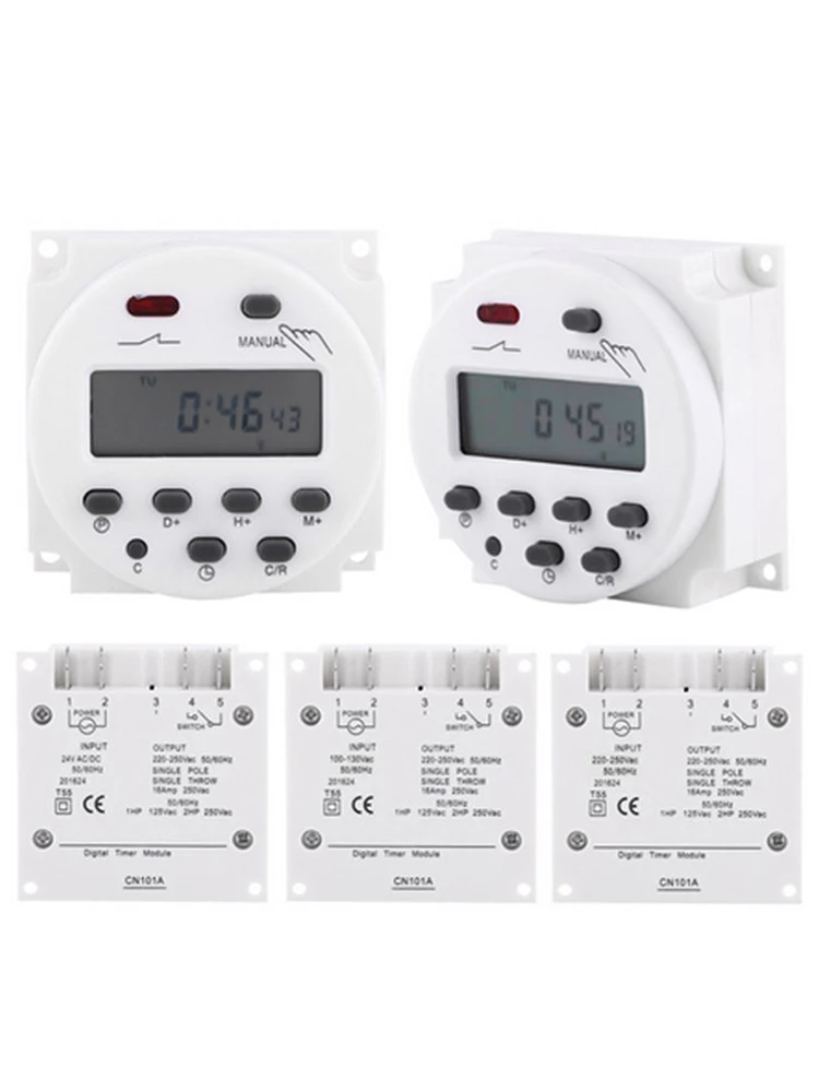 

1 Pcs Digital Timers DC/AC 12V 16A LCD Display Programmable Timer Switch Manual Countdown Alarm Clock Kitchen Gadgets