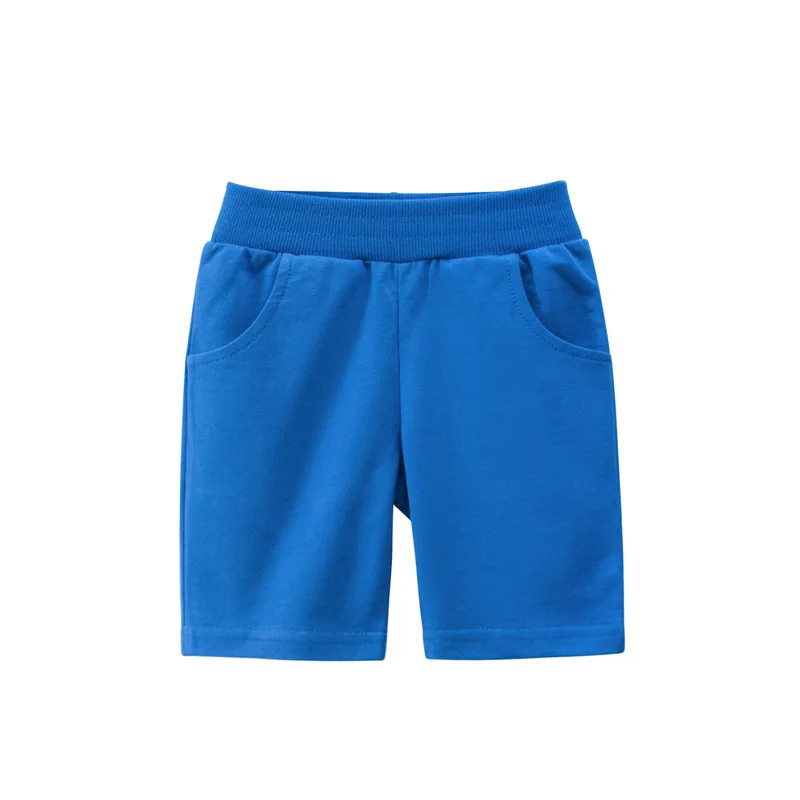 Коллекция 2023 года, Детские Летние Шорты хлопковые однотонные пляжные шорты с эластичной резинкой на талии для мальчиков и девочек, спортивные штаны трусики для малышей Одежда для детей возрастом от 9 лет