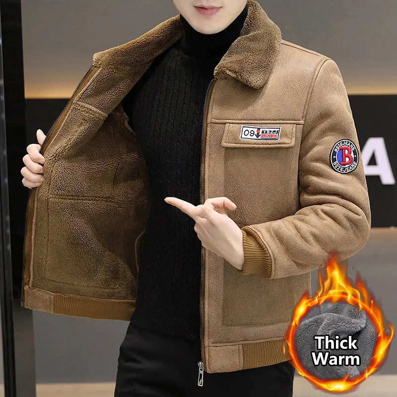 Плюшевая и утолщенная куртка для мужчин в ассортименте