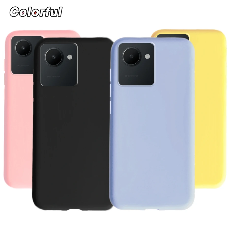 Чехол для Realme C30 чехол RMX3581 милый яркий матовый мягкие ТПУ чехлы Oppo C 30 RealmeC30