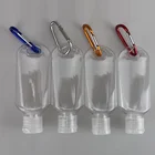 1 шт. 30 мл50 мл бутылочки для геля для рук Мини многоразового использования продезинфицируйте гель бутылки путешествия бутылки алкоголя контейнер со случайными крюк