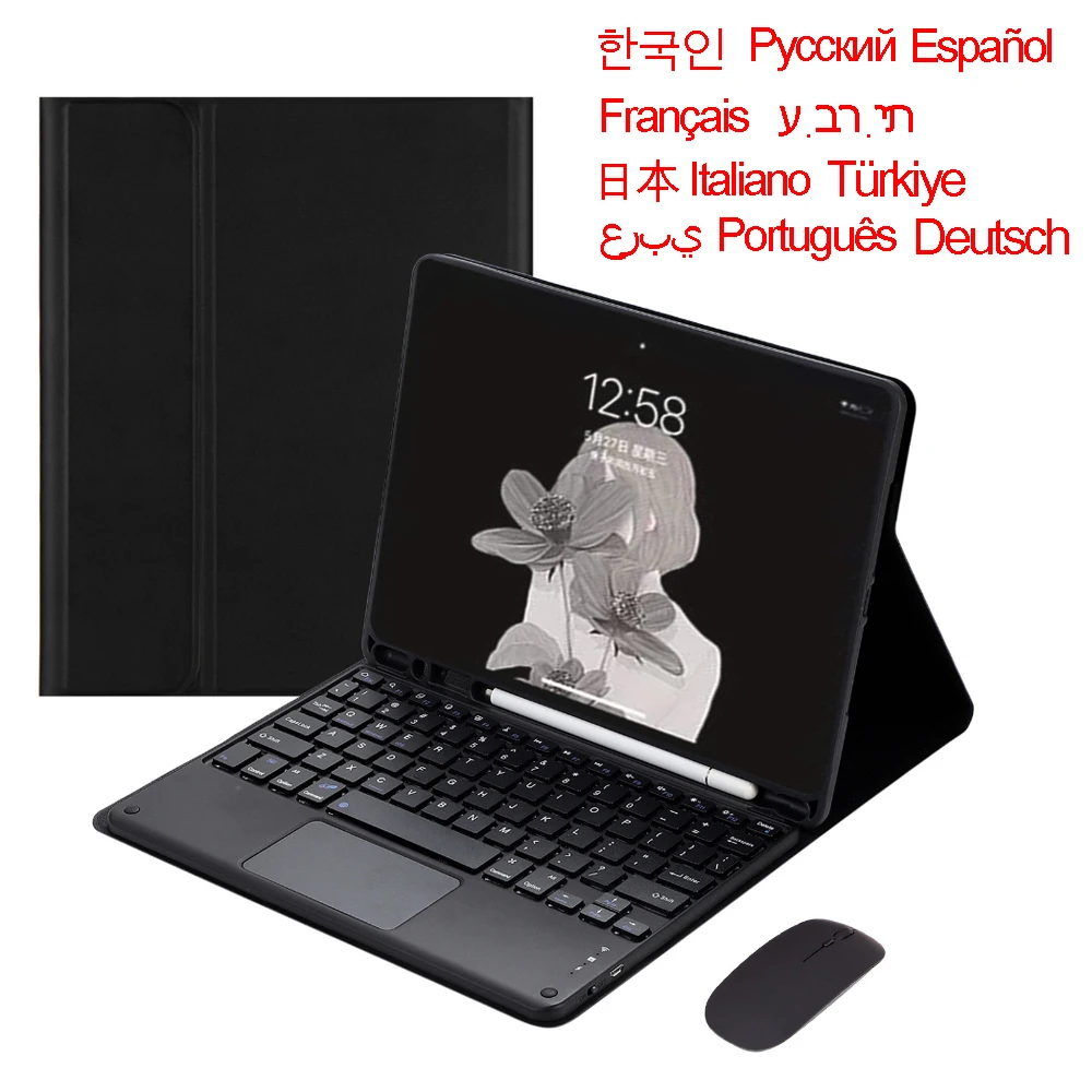 

Case for Samsung Galaxy Tab A7 Toupad Keyboard for Samsung Galaxy A7 T500 T505 Case with Keyboard Free Mouse Wireless