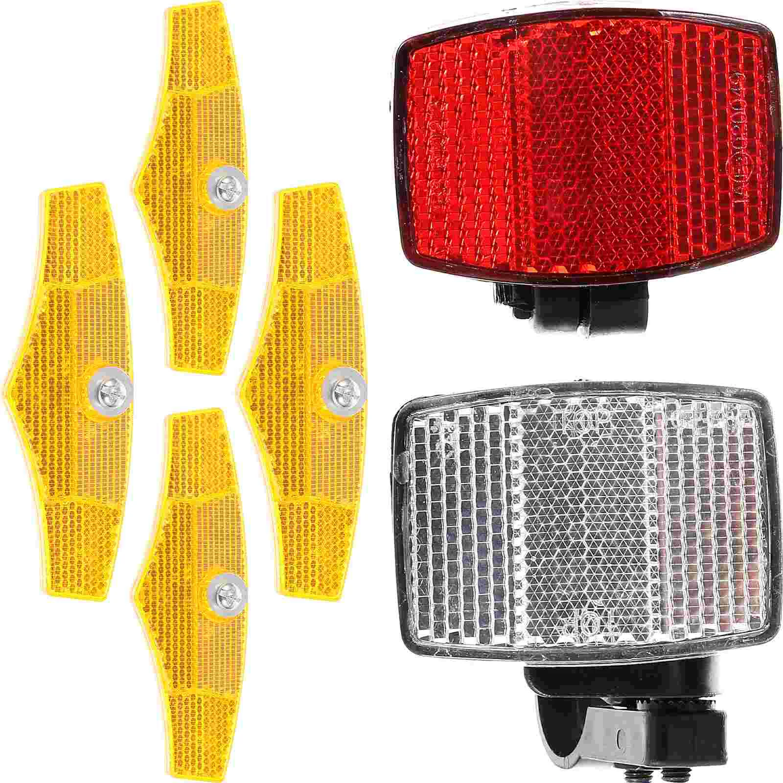 

Bike Accesories Bicycle Reflector Handlebar Reflectors Cycling Night Light Front Rear Decorations Reflective Lens Bikes