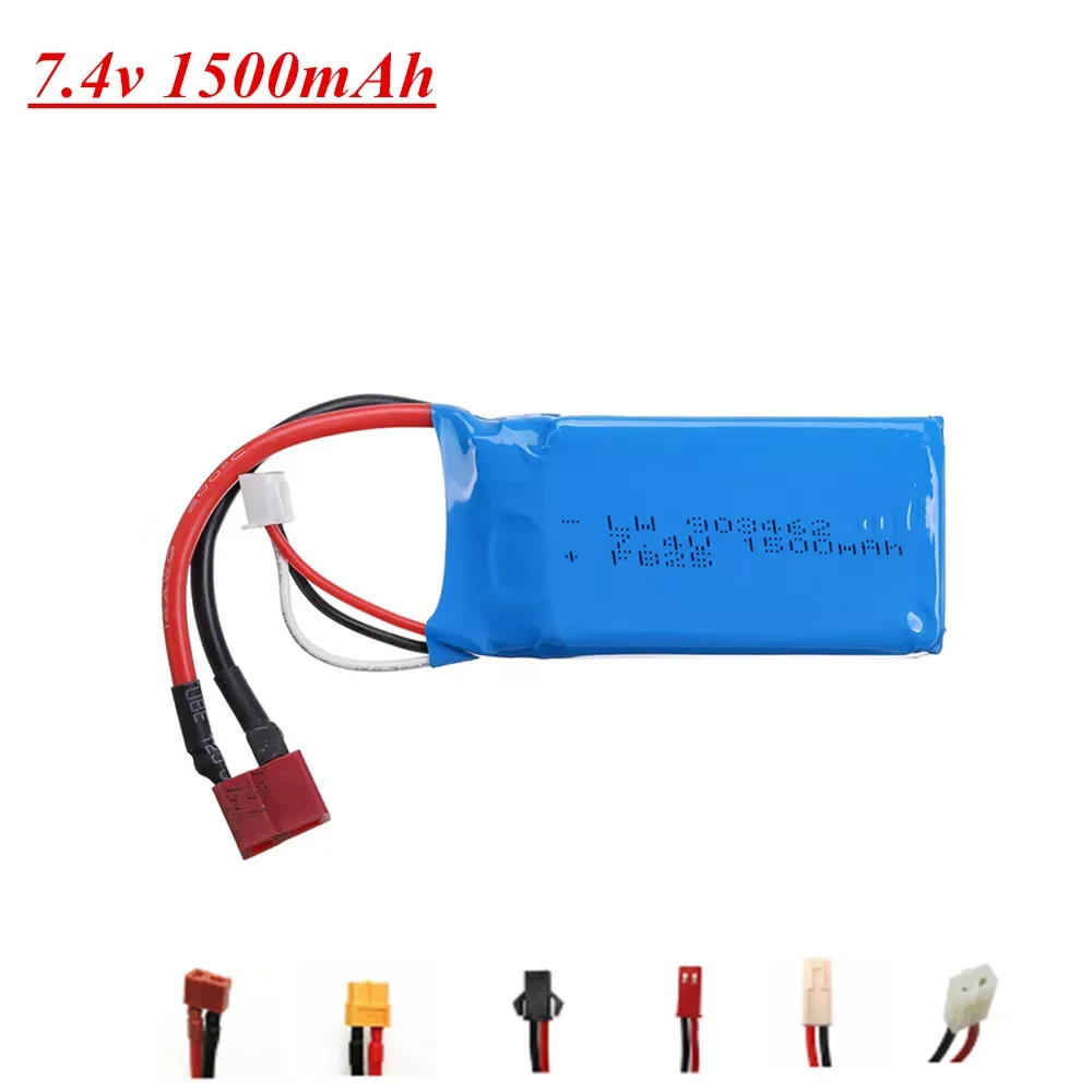 

7.4V 1500mAh 2S Lipo Battery For Q39 Wltoys A959-B A969-B A979-B K929-B RC Desert Truck Car Spare Parts