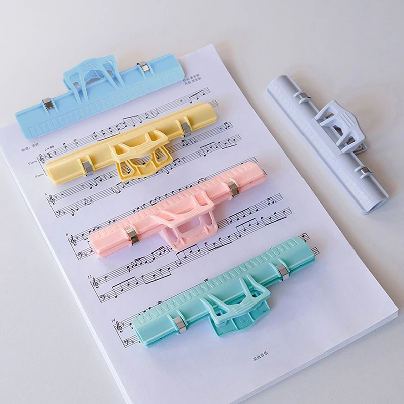 

1PC Colorful Plastic Music Score Fixed Clips Book Paper Holder for Guitar Violin Piano Player Multi-functional Spring Clips 15cm