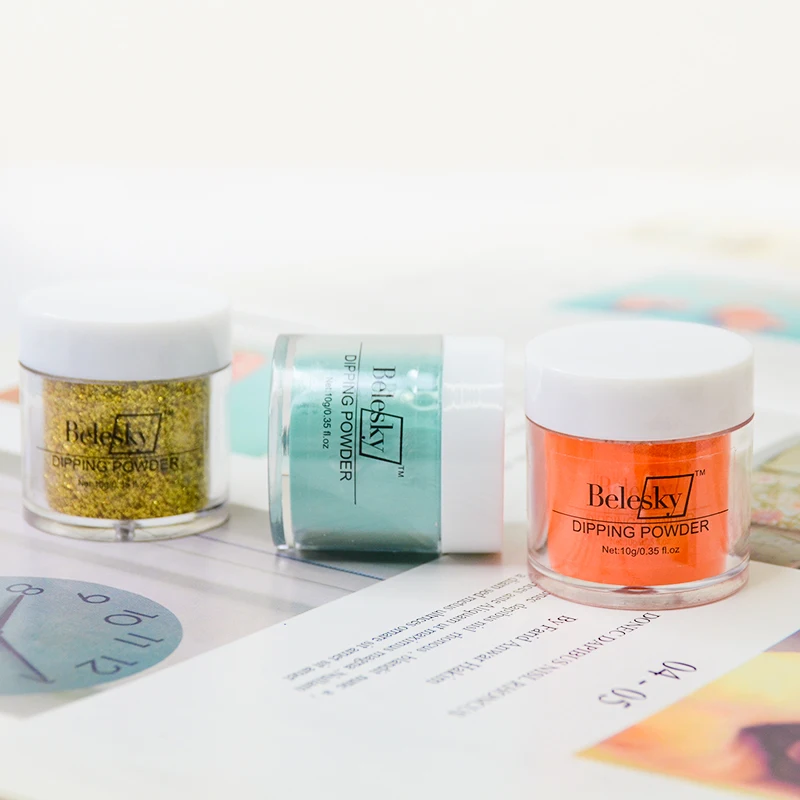 BELESKY система погружения для ногтей 10 г сияющий цвет не требуется УФ светодиодный