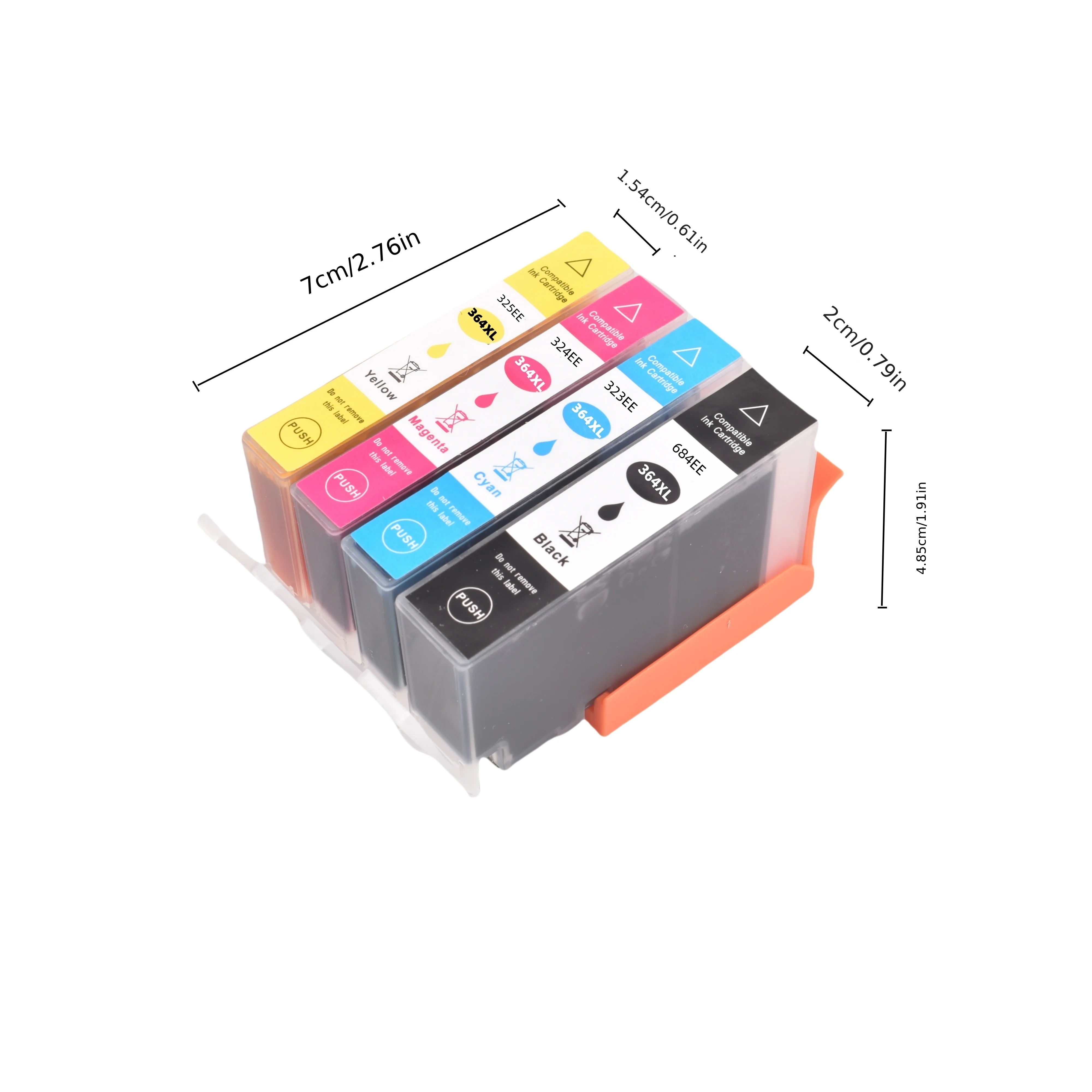Чернильный картридж 364XL совместимый с принтером HP Deskjet 3522 3070a 3520 Photosmart 5522 7510 5520 5510