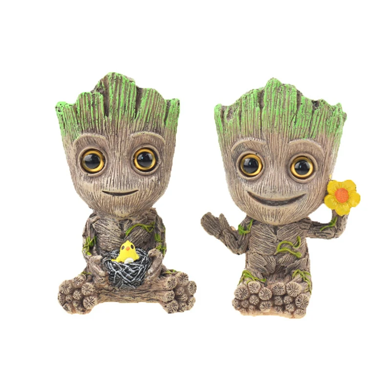 

Cute Resin Mini Tree Man Model Aquarium Fish Tank Oxygen Pump Air Bubble Stone Ornament Decor Cave Stone Plant Flower Pot Bonsai