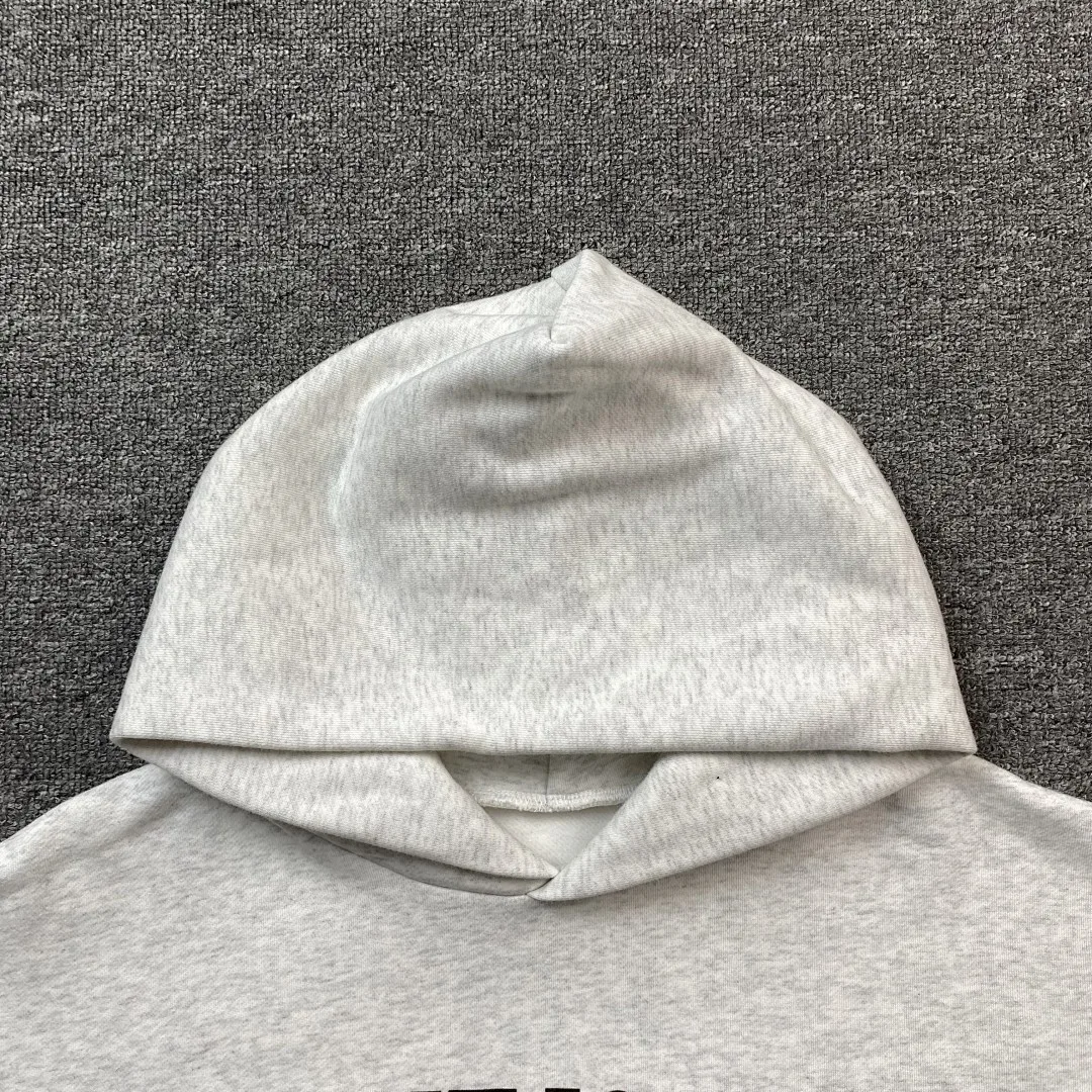 Фото Худи оверсайз унисекс 2026 Kanye West YZY x Gsa Black Gog Black Dog Russian Fleece Lined, хлопковая толстовка с капюшоном для мужчин и женщин №2