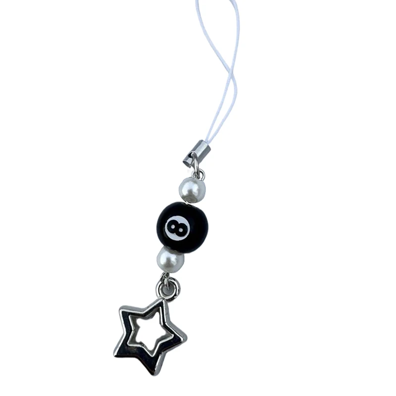 Модный брелок с 8 шариками и бантом из бисера сумка подвеска цепочка для телефона