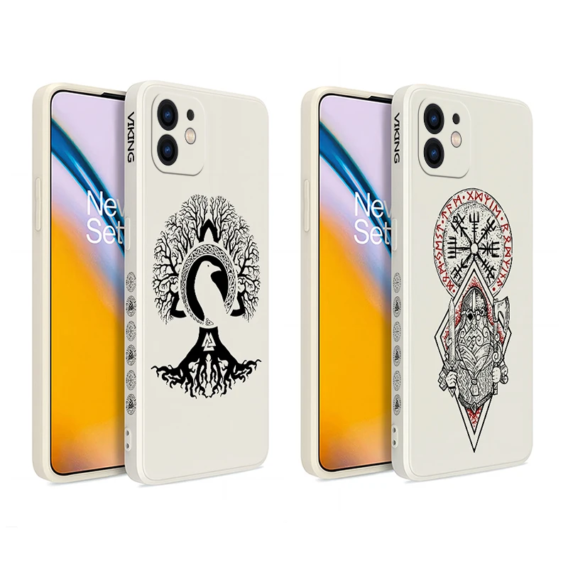 

Viking Vegvisir Odin Nordic Phone Case For iPhone 14 13 12 11 Pro Max Mini X XR XSMAX SE20 8 7 Plus 6 6SPlus Silicone Cover