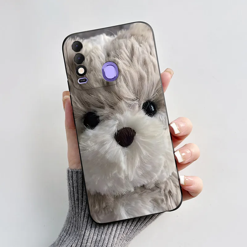 Чехол для Tecno Spark 8 чехол Spark8 Pro KG8 с милым любовным сердцем Мягкая силиконовая