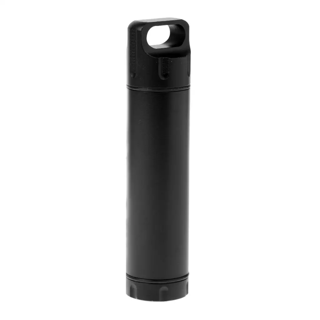 

Waterproof Aluminum Pill Fob Keychain Waterproof Match Case Battery Holder Outdoor Survival Storage Metal Container