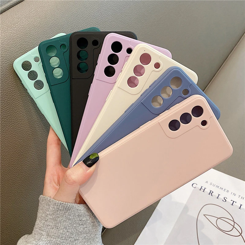 SGO Liquid Silicone Phone Case For Samsung Galaxy S22 S21 S20 S10 Ultra Plus FE A73 A72 A71 A53 A52 A51 A33 A32 A31 4G 5G Cover