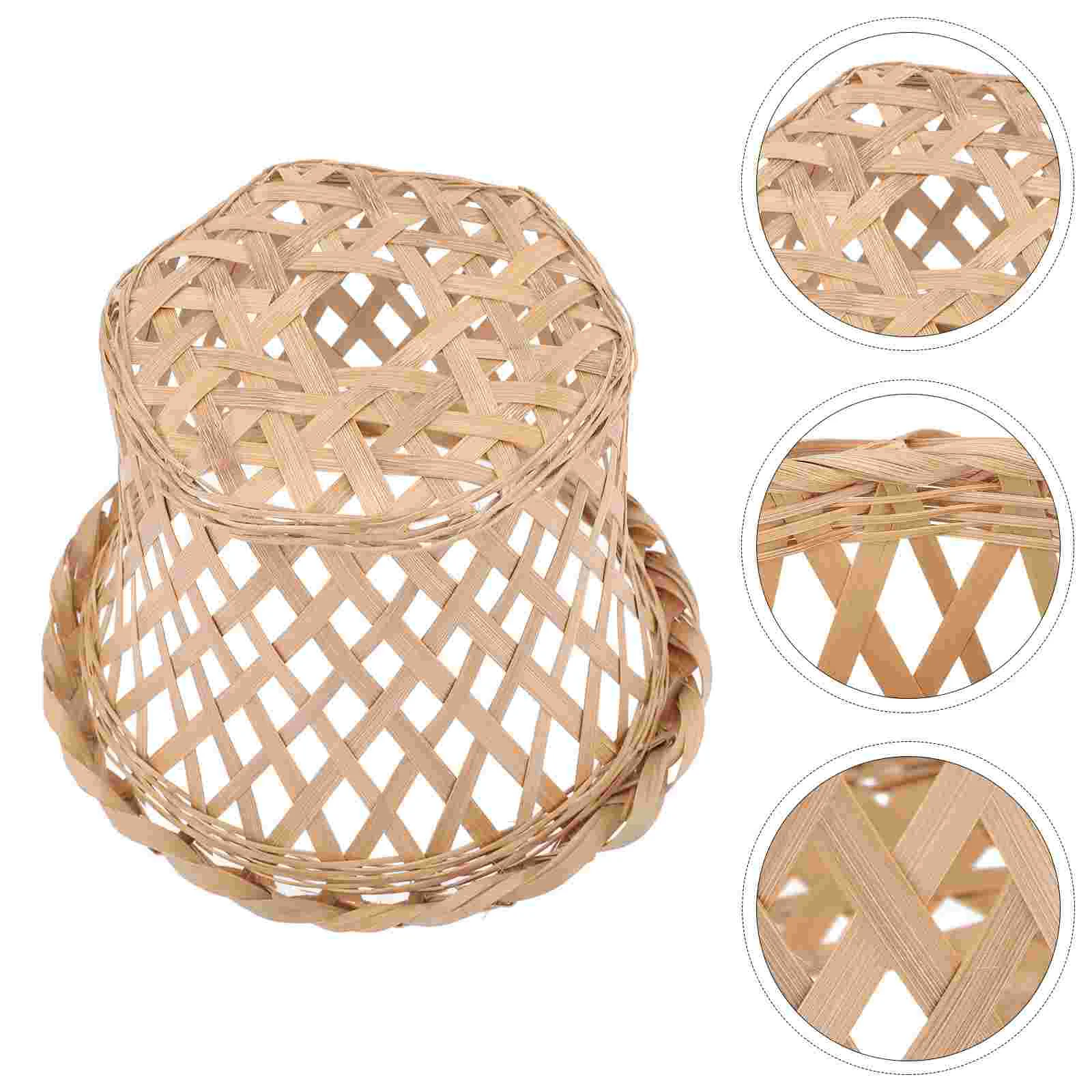 

Lampshade Shades Bamboo Light Household Cover Woven Ceiling Lampshades Chandelier Weaving
