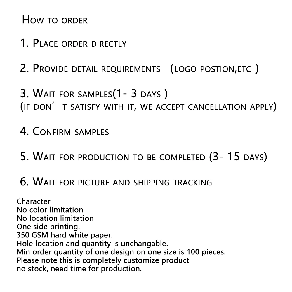 100Pcs 19 Sizes White Black Brown Color Kraft Paper Customize Jewerly Earring Cards Holder Display Stand Packing Wholesale