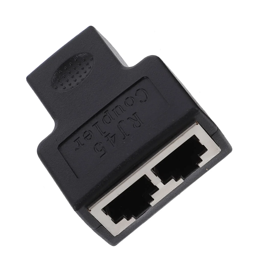 

1pc Network Office Home RJ45 Splitter Connector Splitter Adapter RJ45 Splitter Socket
