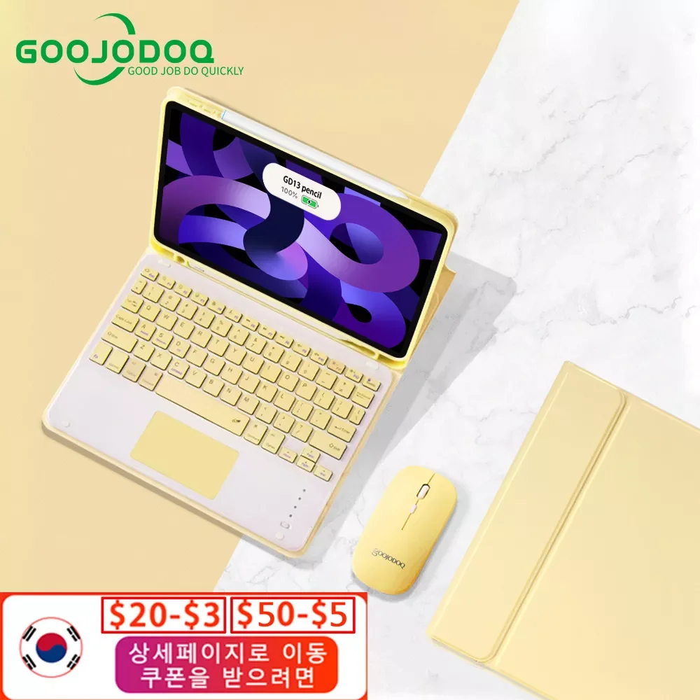

For iPad Air 4 5 9th 8th generation Case Magic Keyboard for iPad Pro 11 2021 iPad 10”2 Case Air 5 Air 2 funda 9 generacion Case
