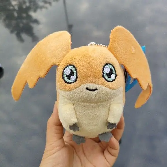 Фото Набор плюшевых ключей Digimon Adventure 12 см - Agumon Gabumon Piyomon Gomamon Patamon Tailmon, сумка, подвески для фанатов, подарки на день рождения №2
