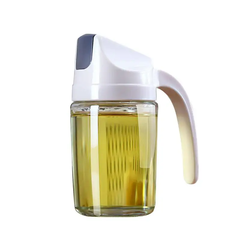 

Olive Oil Dispenser Bottle Automatic Opening And Closing Oil Pot No Drip Leak-Proof Glass Oil And Vinegar Honey Olive Oil