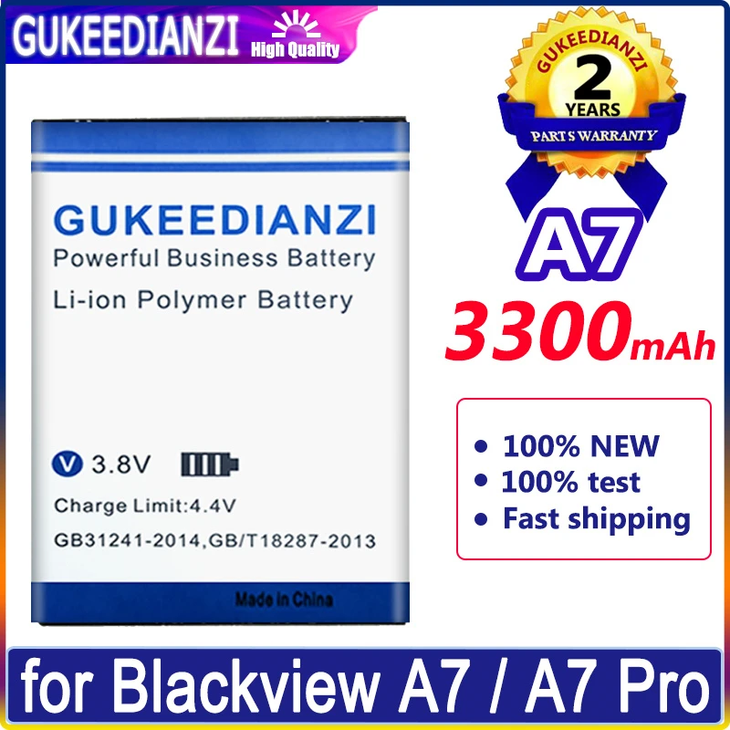

Bateria 3300mAh Mobile Phone Replacement Battery For Blackview A7 / A7 Pro A7Pro High Quality Battery