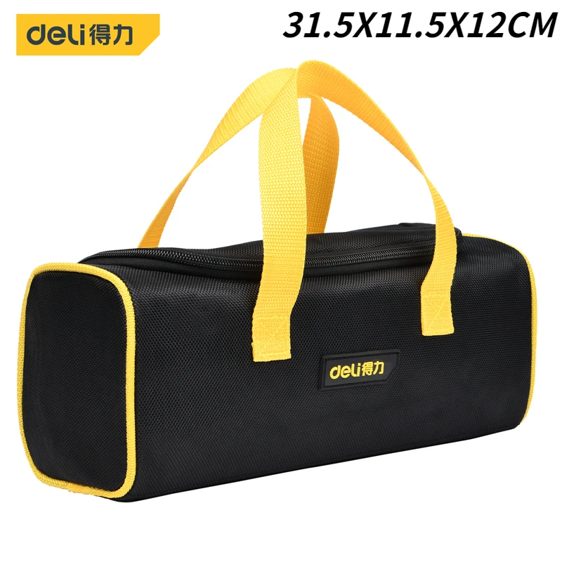 

DELI Small Tool Bag 1680D Oxford Professional Electrician Tools Bag Organizer Tool Pouch Waterproof Toolbag Garage Storage